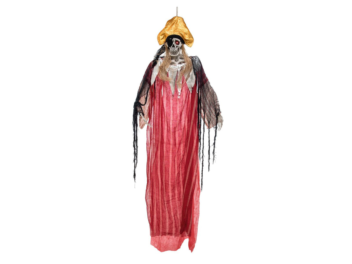Halloween skeleton pirate, 170 cm