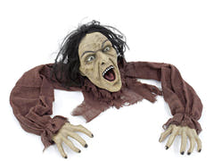 Halloween-figur kravlende zombie, 130 cm