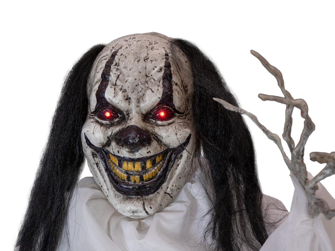 Figura di Halloween il clown Gildo, animata, 80 cm