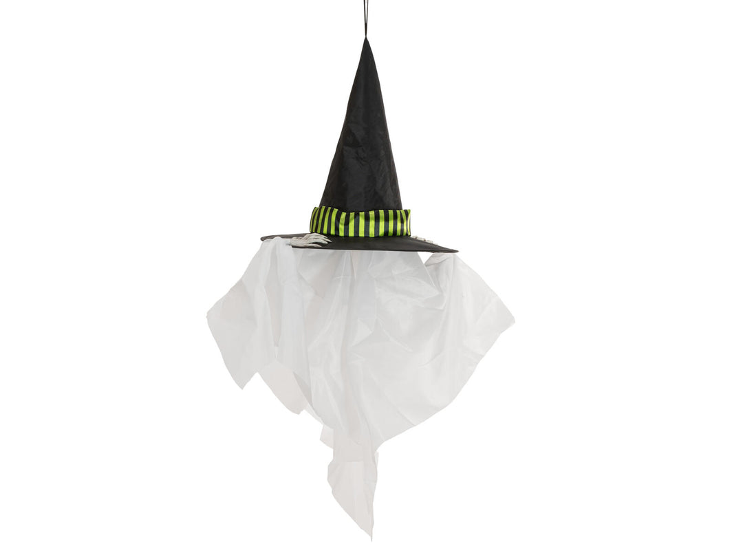 Halloween-figur svævende spøgelse, animeret, 110 cm