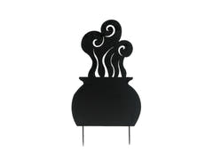 Calderone da strega in metallo, acciaio, 83 cm