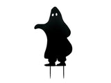 Silhouette metallica fantasma, acciaio, 75 cm