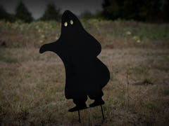 Silhouette metallica fantasma, acciaio, 75 cm