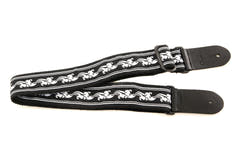 Ovation Signature tracolla per chitarra in nylon, Leaf, White/Black