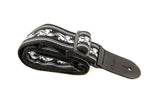 Ovation Signature tracolla per chitarra in nylon, Leaf, White/Black