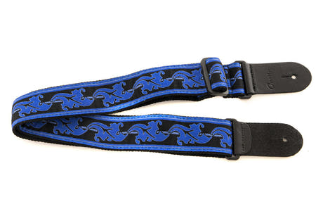 Tracolla per chitarra in nylon Ovation Signature, Leaf, Regal Blue/Black