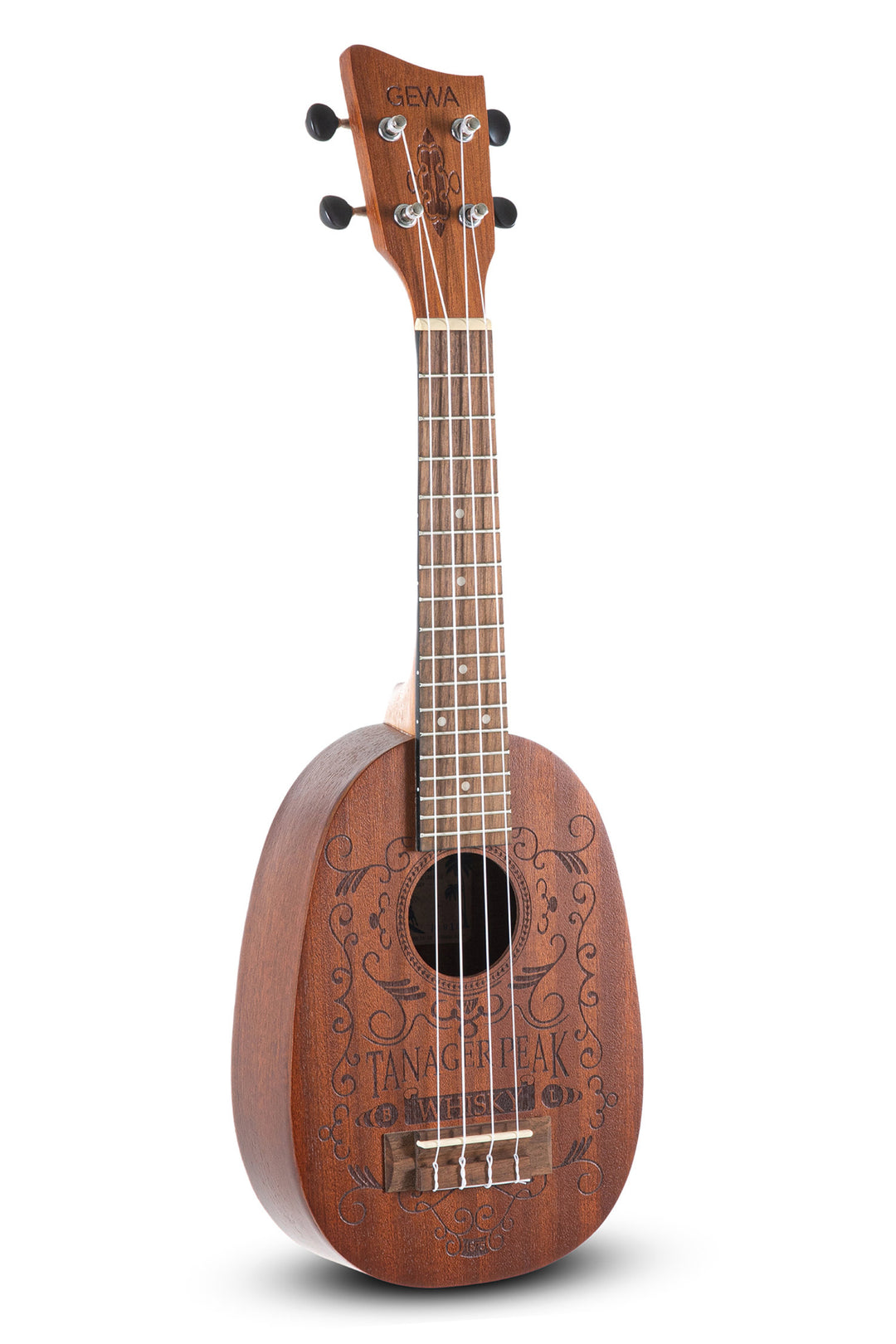 GEWA Ukulele Pineapple Manoa K-PA-WHISKY - Soprano (Sapelli matt)