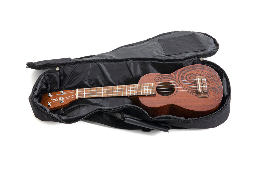 GEWA ukulele soprano Manoa Tattoo - Soprano (Maori Design)