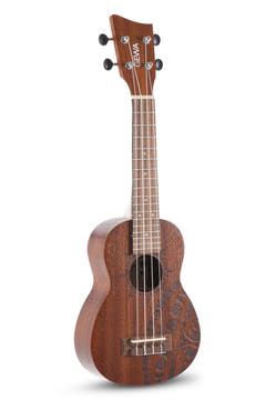 GEWA Ukulele soprano Manoa Tattoo - Soprano (Design Inca)