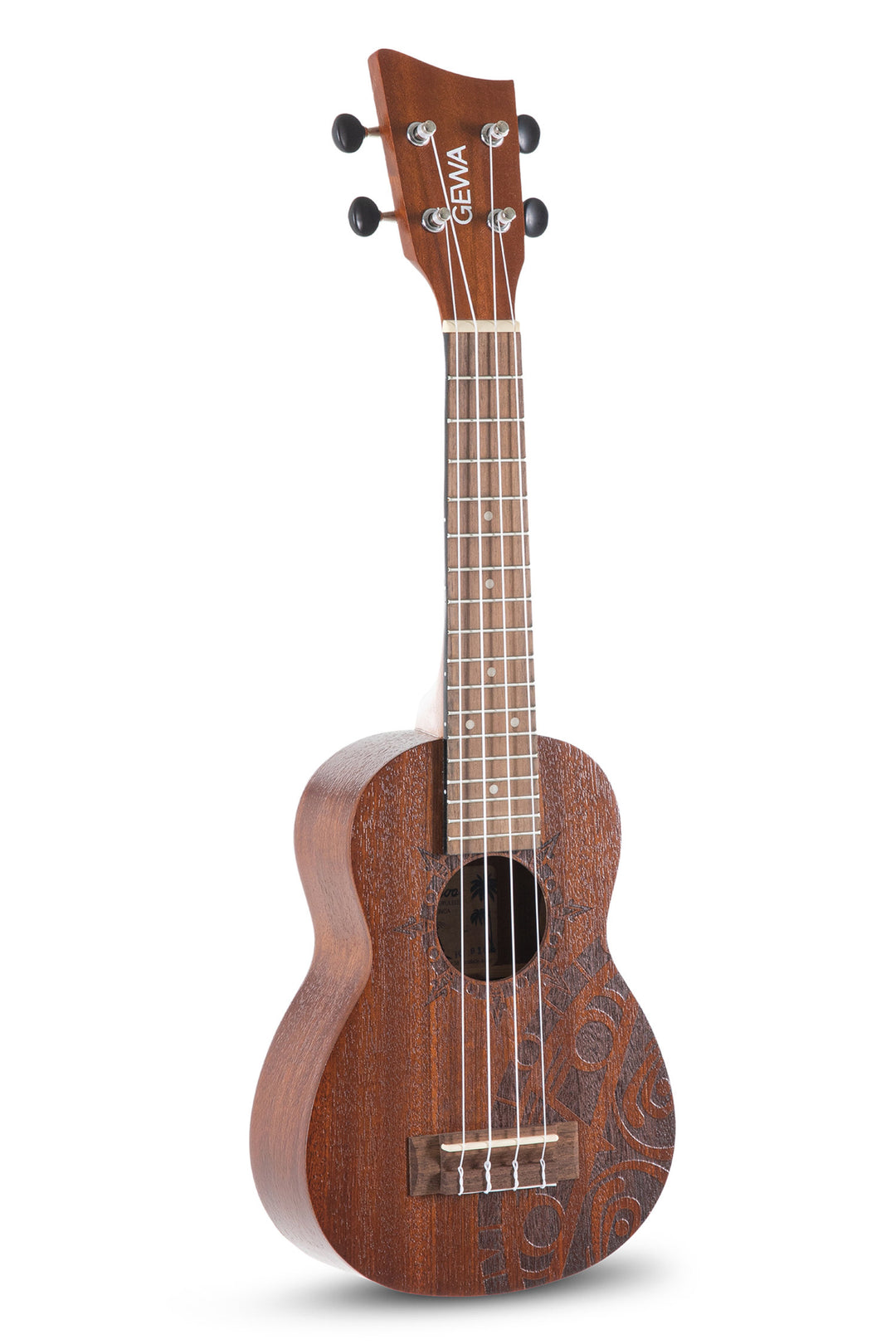 GEWA Ukulele soprano Manoa Tattoo - Soprano (Design Inca)