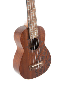 GEWA Ukulele soprano Manoa Tattoo - Soprano (Design Inca)