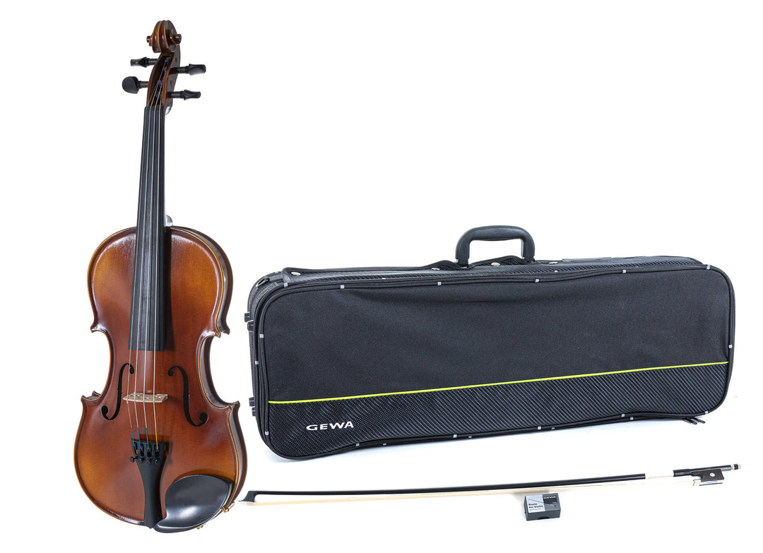 GEWA Violini Allegro - 4/4 mancino (Pronto per suonare, incl. custodia per violino, archetto in carbonio, corde Larsen Aurora, protetto per il trasporto)