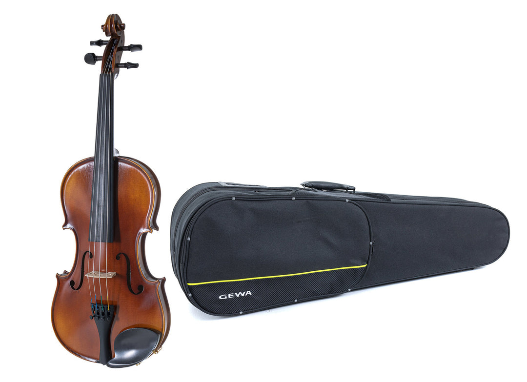 GEWA Violini Allegro - 4/4 per mancini (Pronto per suonare incl. custodia sagomata, senza archetto, con corde Larsen Aurora)