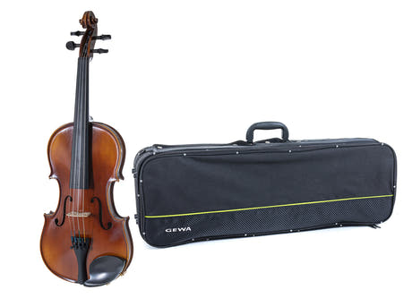 GEWA Violini Allegro - 4/4 lefthand (Pronto per suonare incl. violin case, senza arco, con corde Larsen Aurora)
