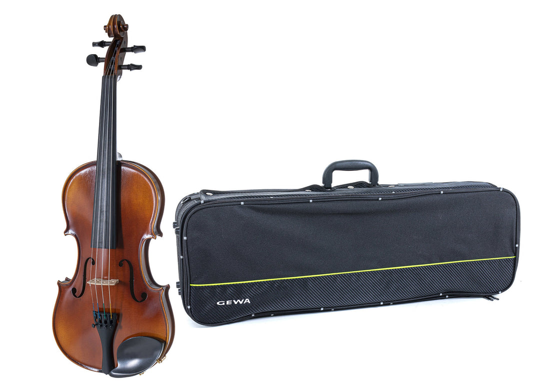 GEWA Violini Allegro - 4/4 lefthand (Pronto per suonare incl. violin case, senza arco, con corde Larsen Aurora)