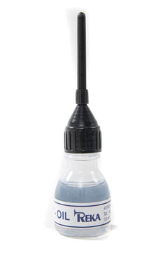 Olio per chiavi Reka per strumenti a fiato in legno, con tubo