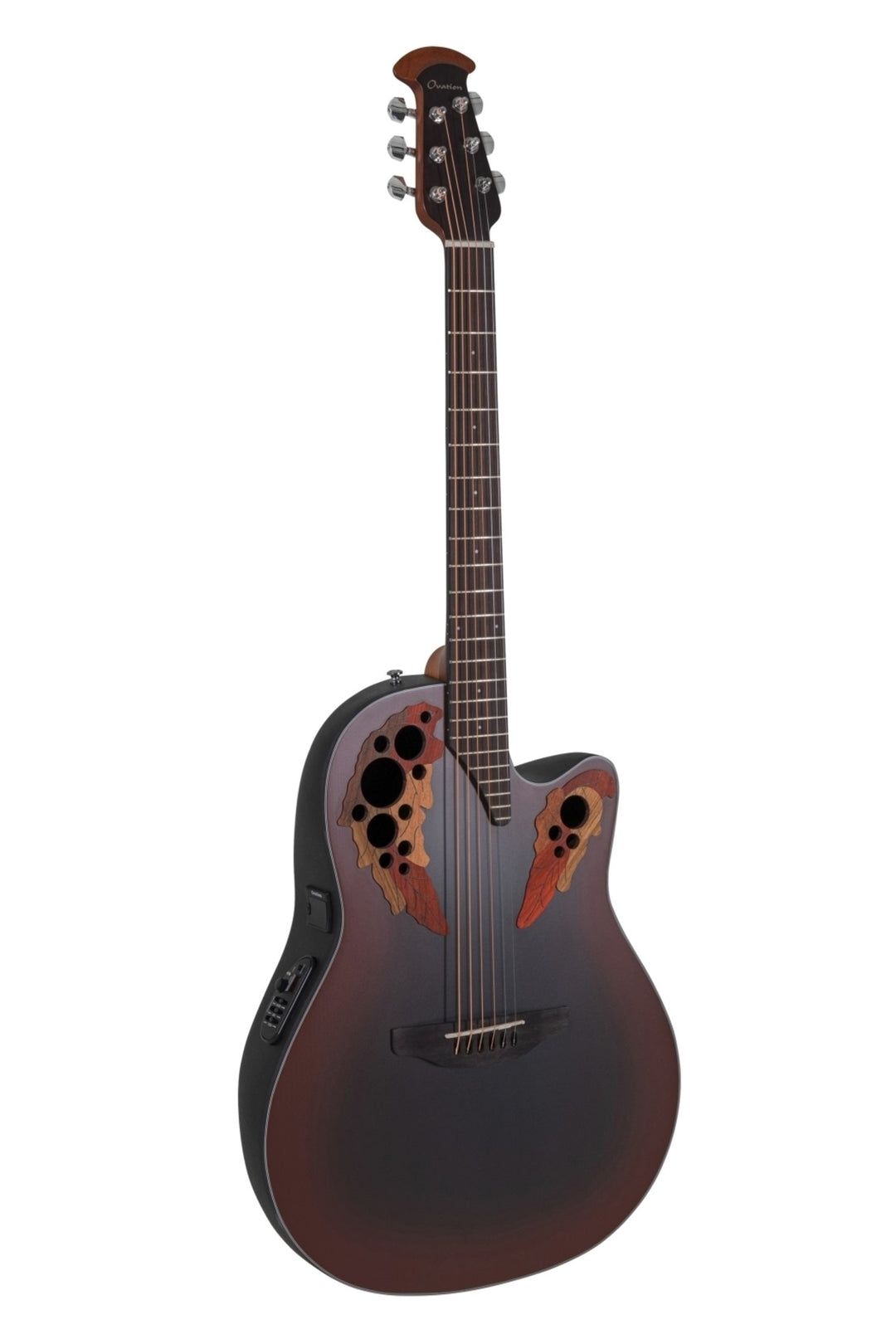 Ovation E-Acoustic chitarre Celebrity Elite Mid Cutaway - Reverse Red Burst (CE44-RRB-G)
