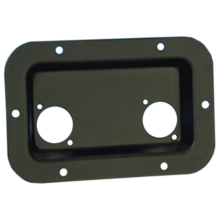 Adam Hall 8708 BLK Piastra Incassata per 2 Connettori Type-D
