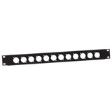 Adam Hall 872213 Pannello Rack a U 1 Unità per 12 Chassis D-Type