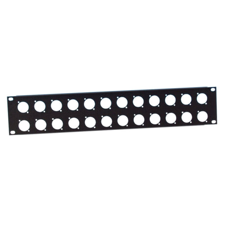 Adam Hall 872214 Pannello rack a forma di U da 2 unità a 24 D chassis di tipo D.
