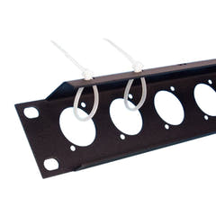 Adam Hall 872215 Pannello Rack a U con Bordo di Montaggio 1 Unità per 12 XLR Chassis D-Type