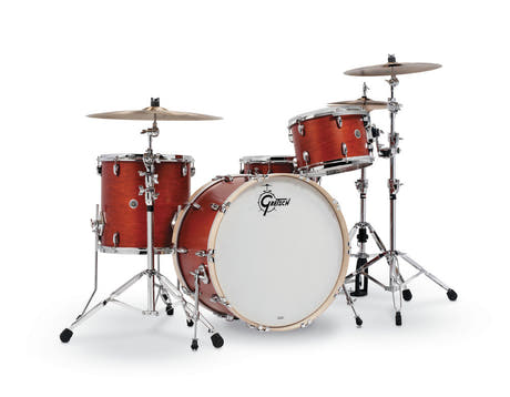 Gretsch USA Brooklyn set di fusti in 3 pezzi 24", Satin Burnt Orange