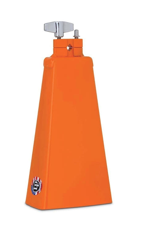 Campana da mucca LP Giovanni LP570G5 8", arancione, con Vise Mount