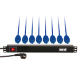 Adam Hall 1U Rack Distributore di Corrente (Schuko)