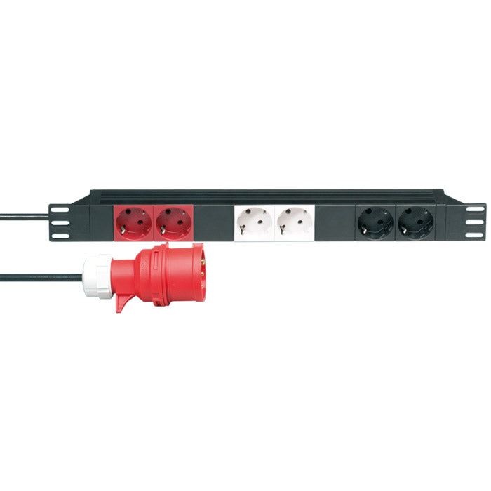 Adam Hall 19" Power distributor with 3 separate groups