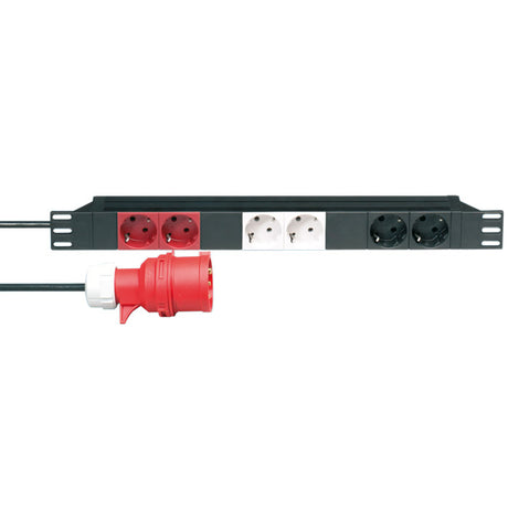 Adam Hall 19" Power distributor with 3 separate groups