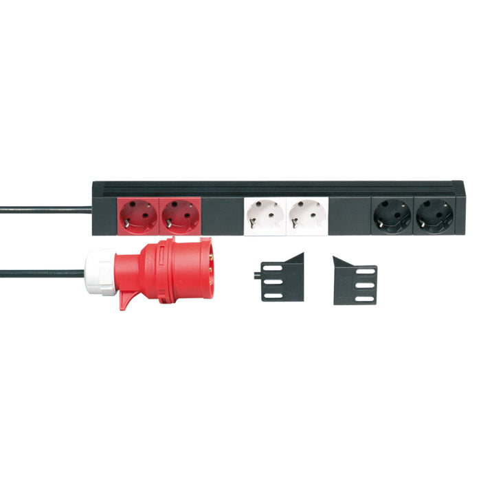 Adam Hall 19" Power distributor with 3 separate groups