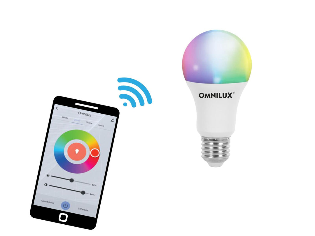 EUROLITE Set LED E27 RGB/WW/CW WiFi + base triangolare black