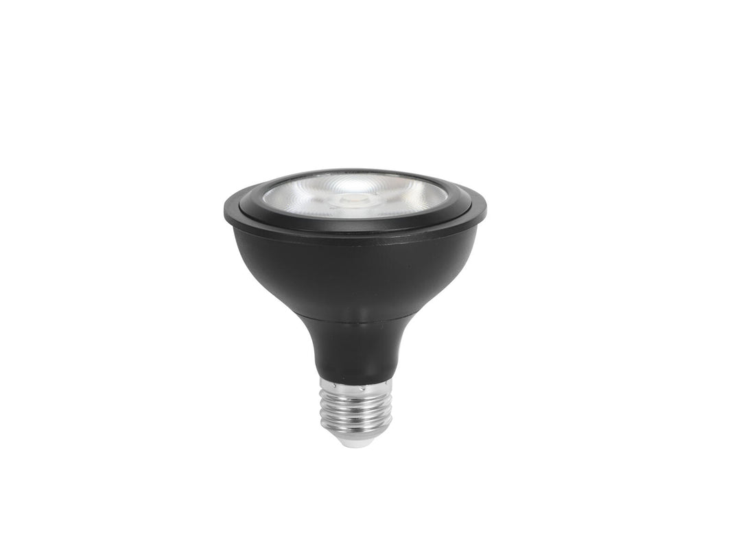 EUROLITE Set PAR-30 Spot argento + PAR-30 230V COB 12W E-27 LED 1800-3000K dim2warm