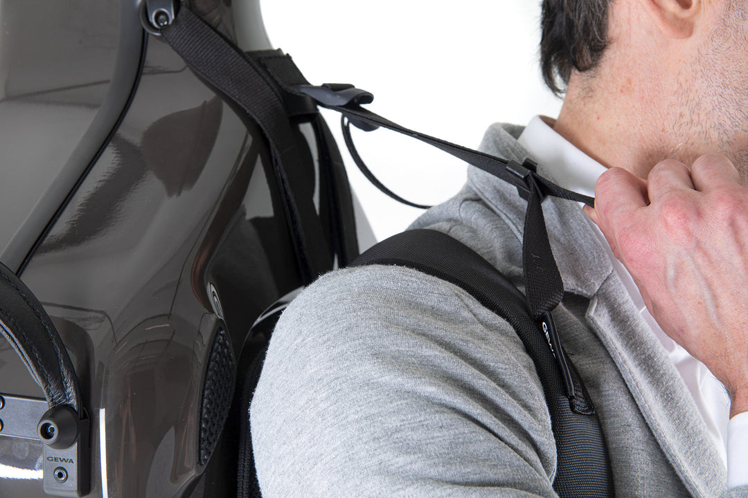 GEWA sistema di trasporto per custodia da Violoncello Air - fissaggio con 4 D-Rings