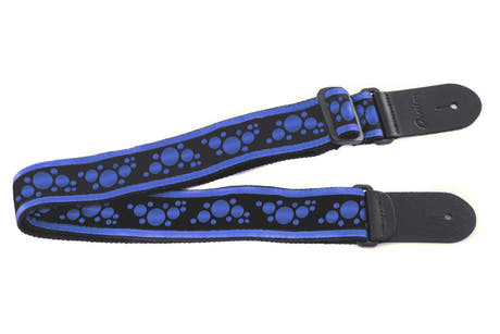 Cinghia per chitarra Ovation Signature in nylon, Multi-Soundhole, Regal Blue/Black