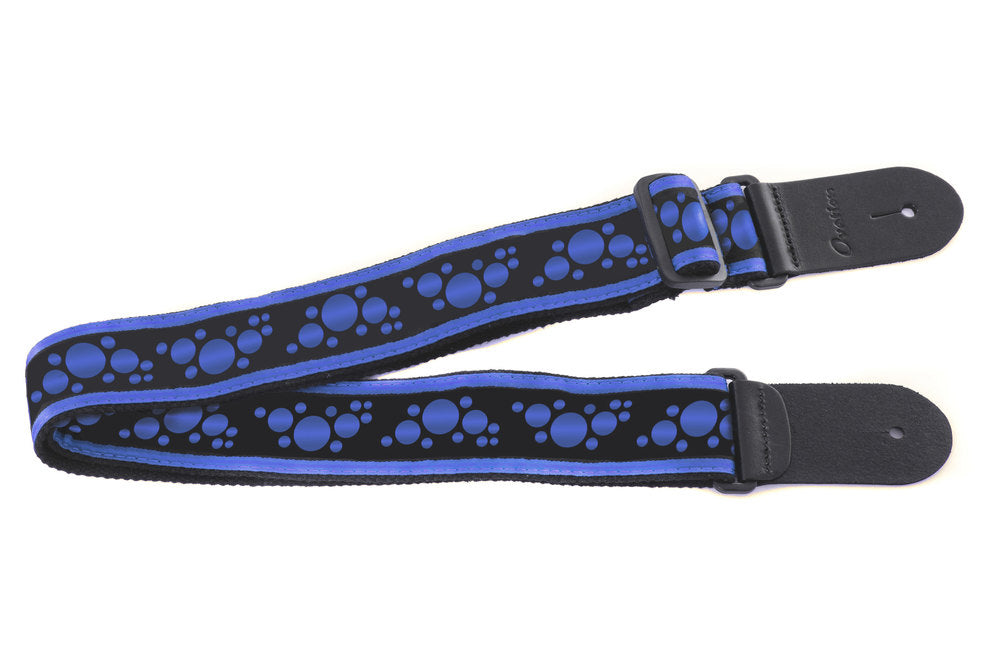 Cinghia per chitarra Ovation Signature in nylon, Multi-Soundhole, Regal Blue/Black