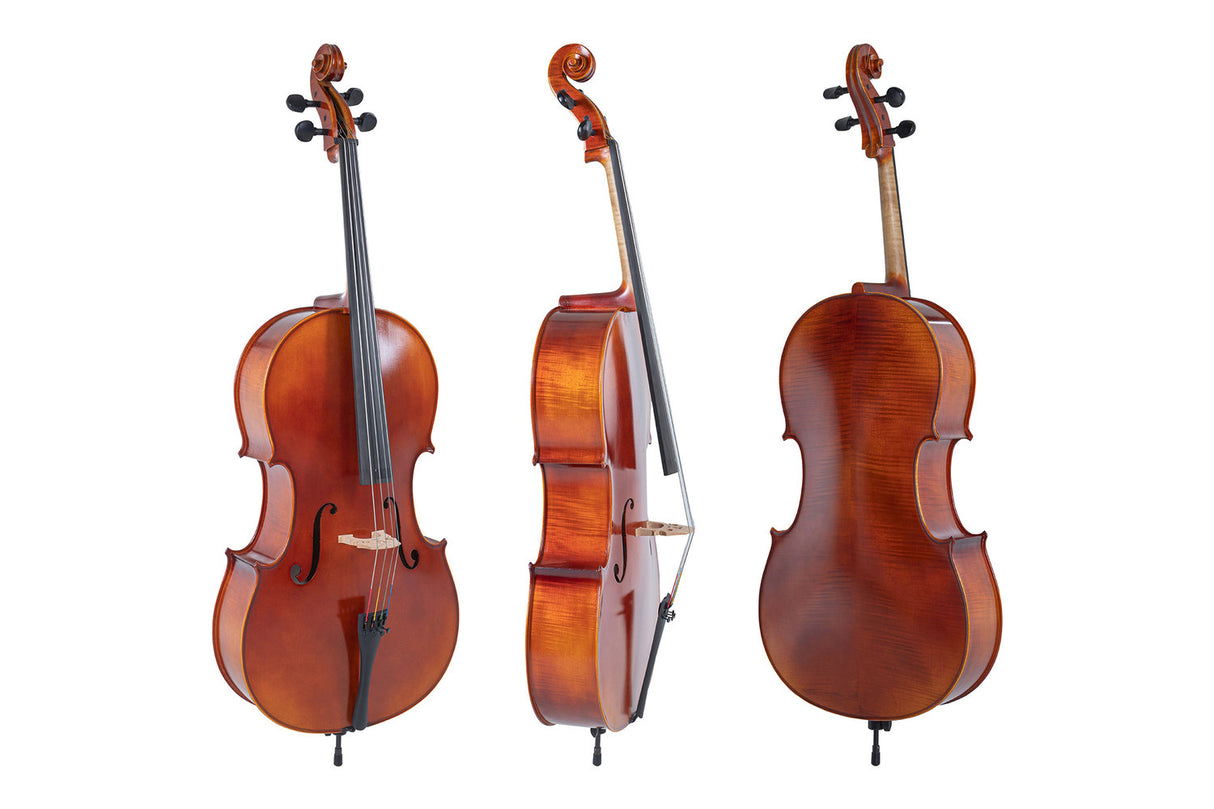GEWA Cello Ideale - 1/4 (Ready to play incl. bag, Massaranduba bow, Larsen Aurora strings, transport-secured)