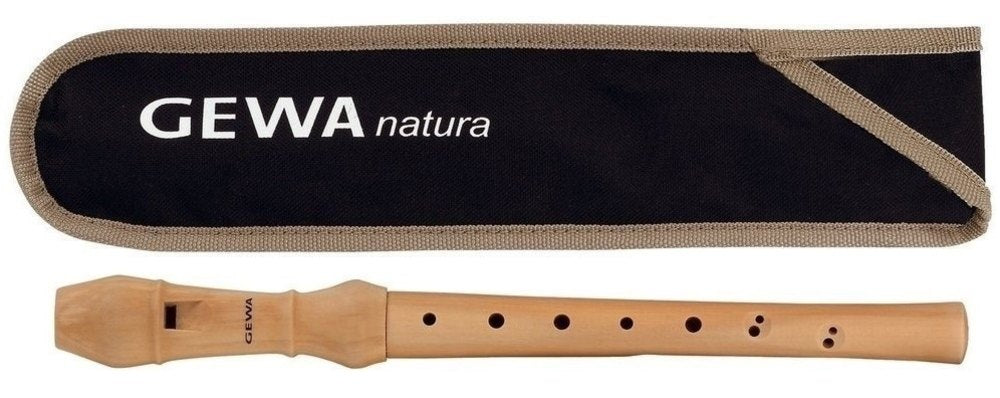 Flauto dolce soprano GEWA Natura in C, legno, diteggiatura barocca e doppi fori