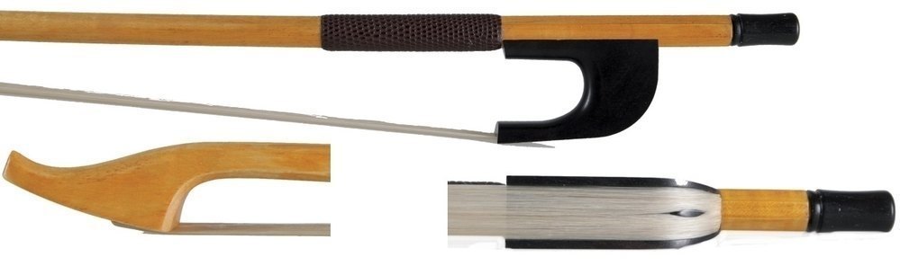 Archetto GEWA per viola da gamba, asta tonda in acero, tallone alto