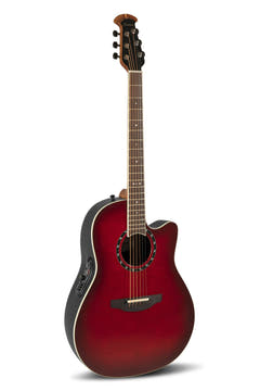 Ovation E-Acoustic chitarre Standard Balladeer Deep Contour Cutaway - Cherry Cherry Burst (2771AX-CCB-G)