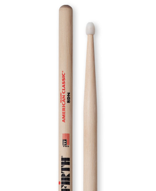 Vic Firth 8D Bacchette per Batteria con Punta in Nylon
