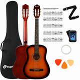 SUPRIMO CGS3 SB pacchetto di chitarra classica 4/4, sunburst