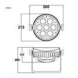 LIGHT4ME FRAME PAR 7x12 LED RGBW spotlight lyseffekt
