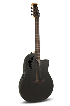 Ovation Chitarra elettrica acustica Elite TX Mid Cutaway - Black Textured (1778TX-5-G)