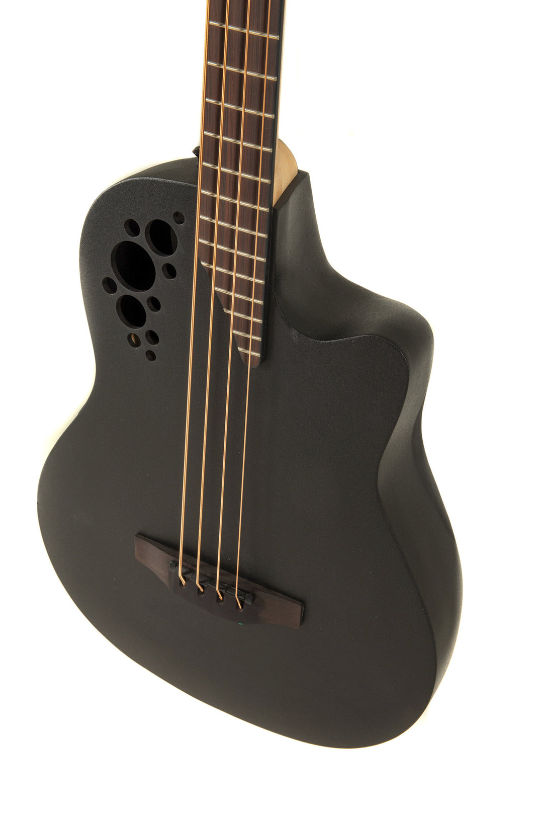 Basso acustico-elettrico Ovation Elite TX Mid Cutaway - Black Textured (B778TX-5-G)