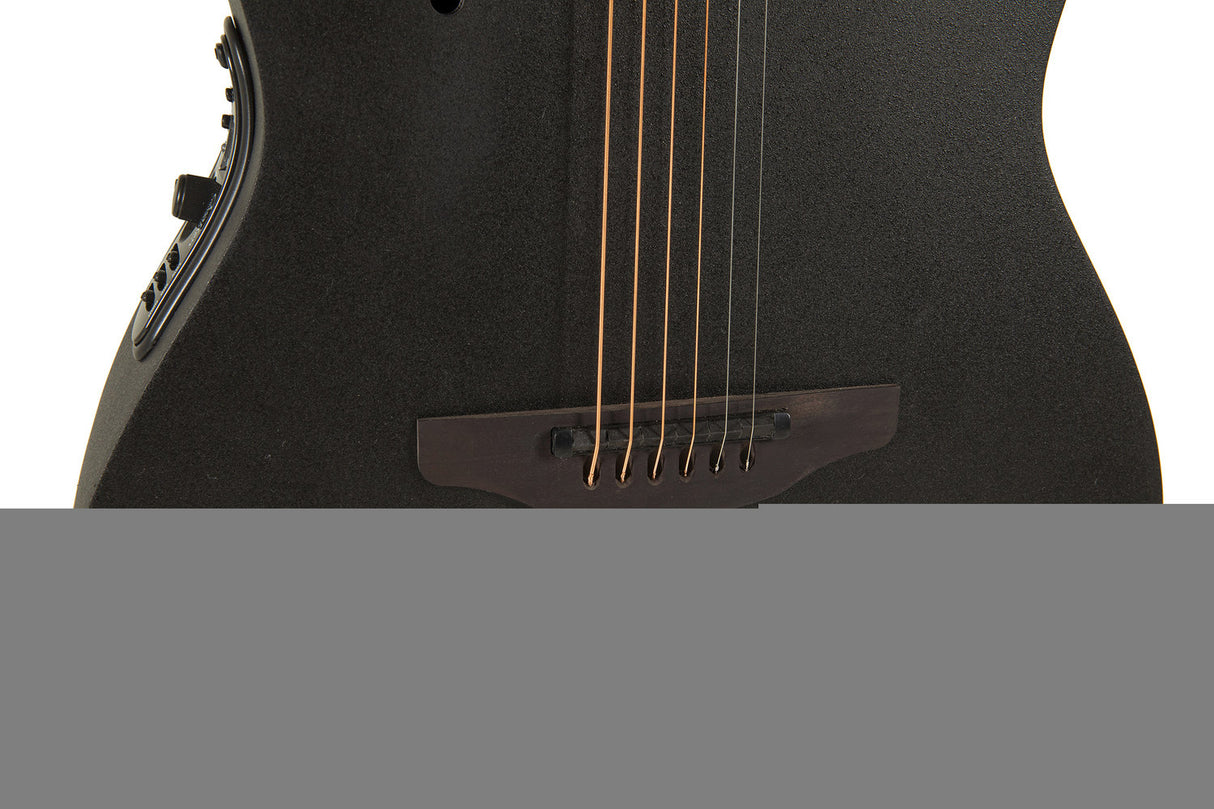 Ovation E-Acoustic Guitar Elite TX Deep Contour Cutaway - Black Textured (2078TX-5-G)