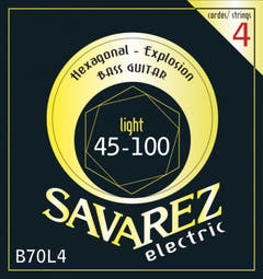 Savarez corde per basso elettrico Hexagonal Explosion - 4 corde Medium (B70L4)