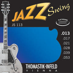 Corde Thomastik-Infeld per Chitarre E-guitar Jazz Swing Series Nickel Flat Wound - Set 013 flatwound (JS113)