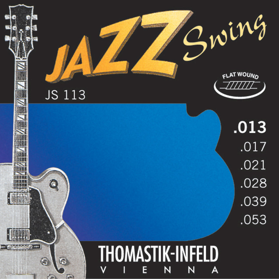 Corde Thomastik-Infeld per Chitarre E-guitar Jazz Swing Series Nickel Flat Wound - Set 013 flatwound (JS113)