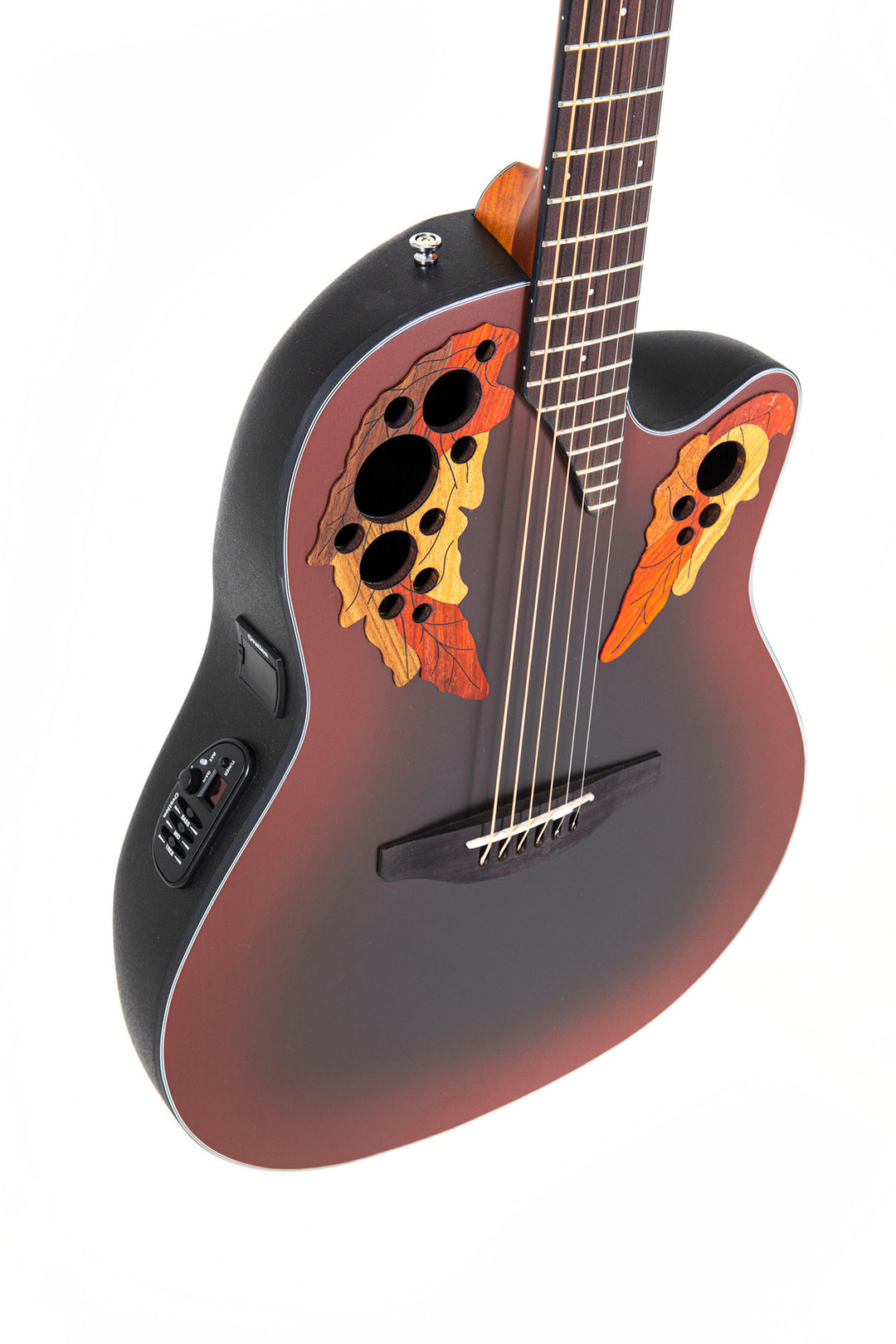 Ovation E-Acoustic chitarre Celebrity Elite Mid Cutaway - Reverse Red Burst (CE44-RRB-G)
